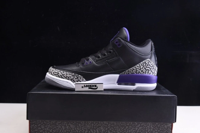Jordan Black CT8532-050 Air Purple Retro Court 3 0825